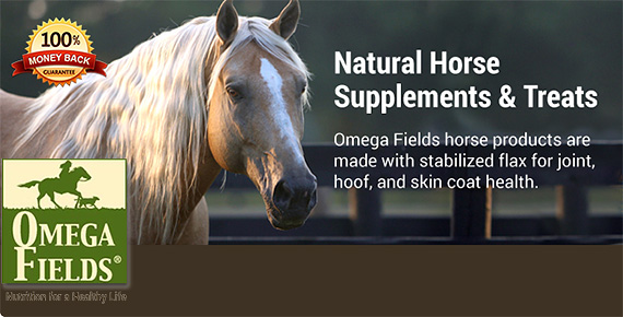Omega Fields Natural Supplements and Treats for Horses!