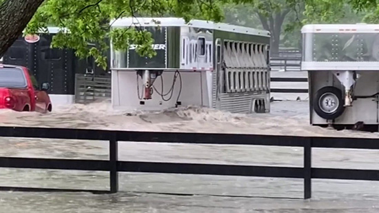 Leave early with your horse in an emergency.