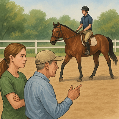 Bring a horse expert to help evaluate the horse you are considering.