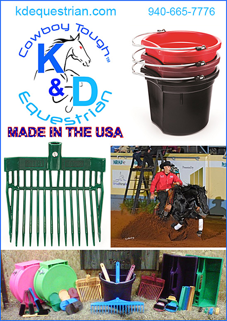 K and D Equestrian Products Buckets and Manure Forks