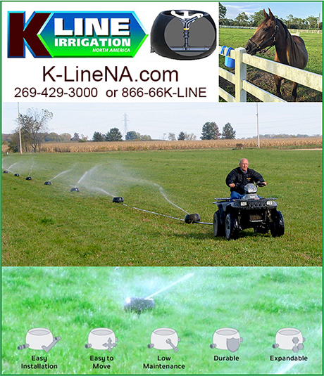 Horse Pasture Irrigation by K-Line Irrigation