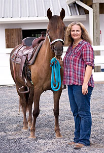 Ann and Sugar at Showcase Performance Horse Stables