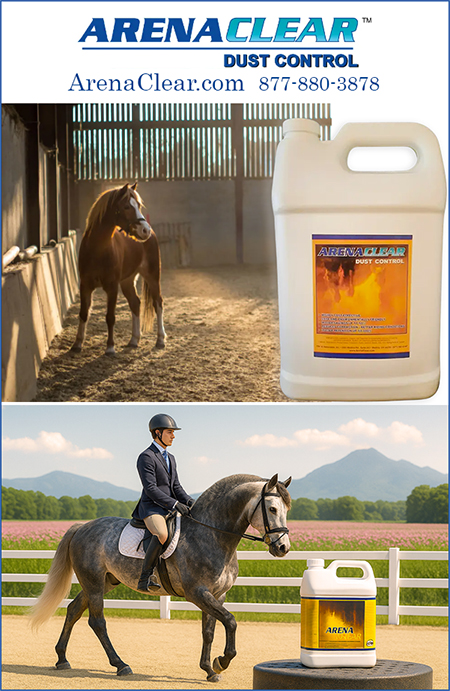 Arena Clean for Horse Arena Dust Control