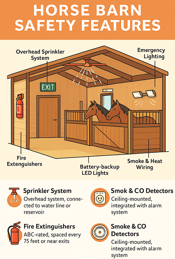 Horse Barn Safety Features