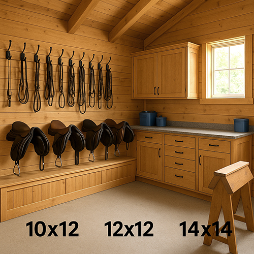 Larger Stalls make larger Tackroom esier to build.