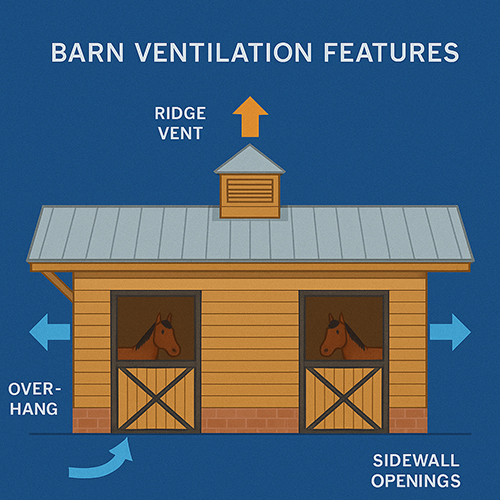 Ventilation is Very Importand for the Success of Your Horse Barn