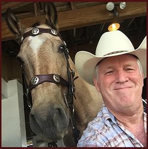 Bob Pruitt and his horse Dream!