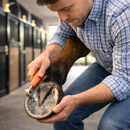 Catch hoof problems before they become horse life threatening.