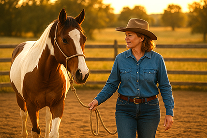 Bonding with your horse.