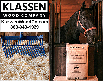 Horse Stall Wood Shavings by Klassen Wood Co