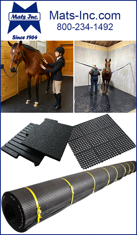 Mats for Horse Stalls and Horse Trailers by Mats-Inc.