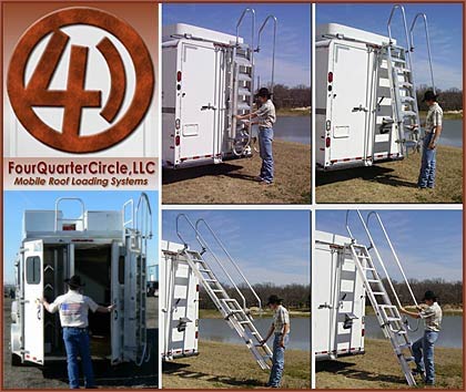 Safe Verticle Ladder for Horse Trailers